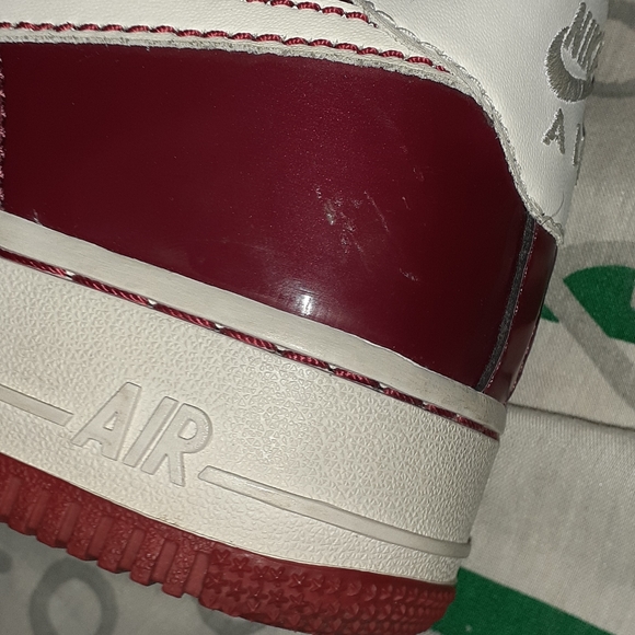 2007 Nike Valentines Day Air Force One Shoes 7.5 Vintage AF1 Low Valentine Red 1 - Picture 9 of 12